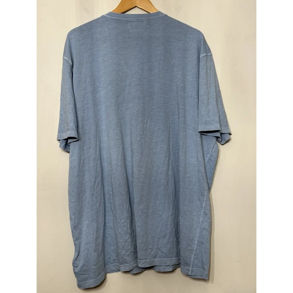 Polo Country Ralph Lauren Slub Jersey Short Sleeve Henley T-Shirt XXL Blue